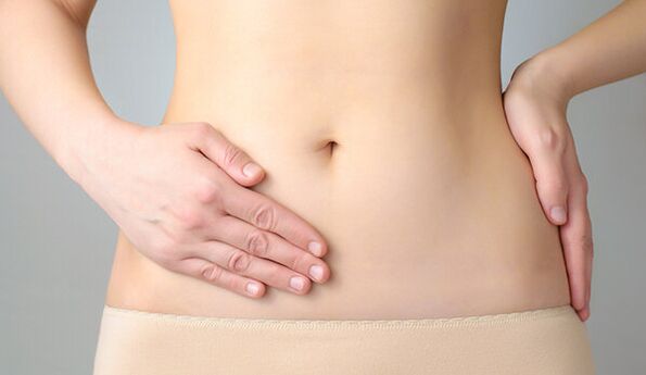 dor abdominal devido a parasitas